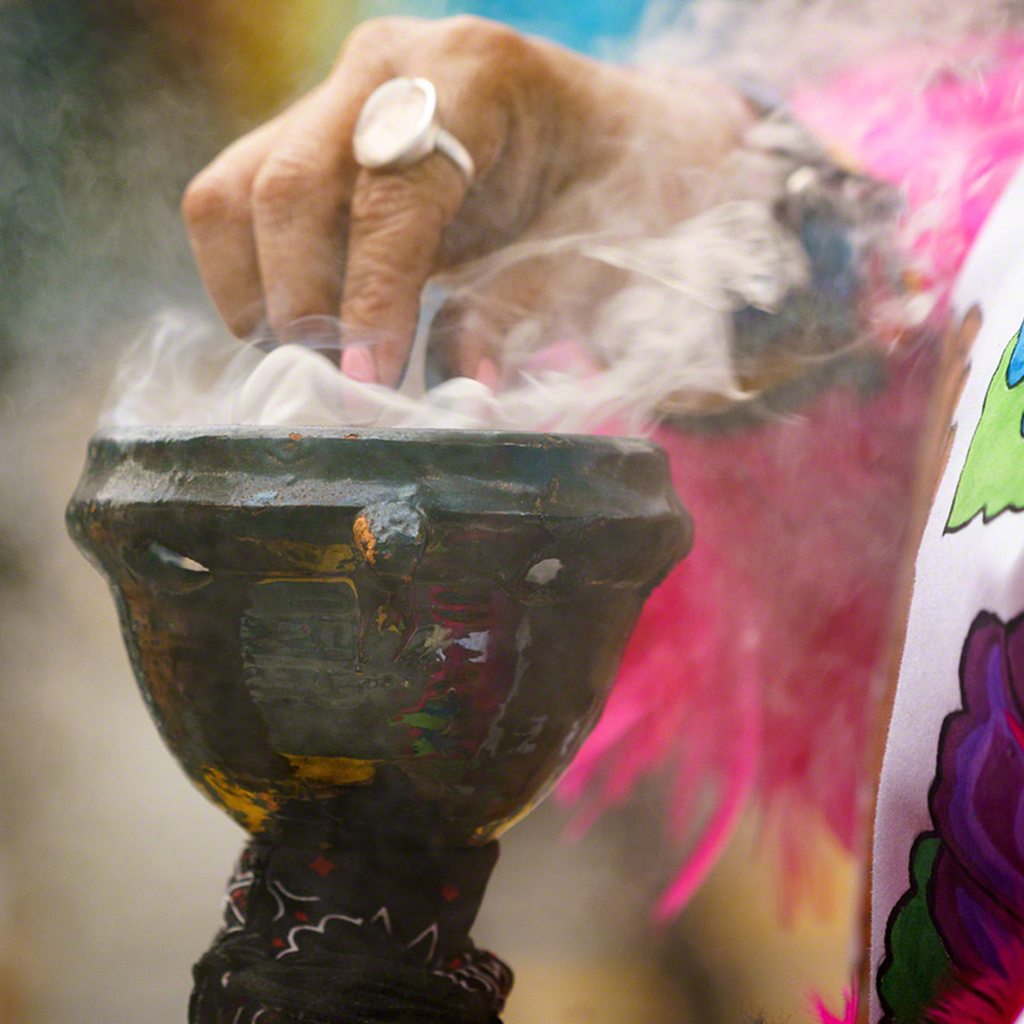 An aztec blessing ceremony